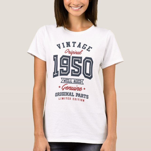 Gift for Born in 1950 T-Shirt (Front)