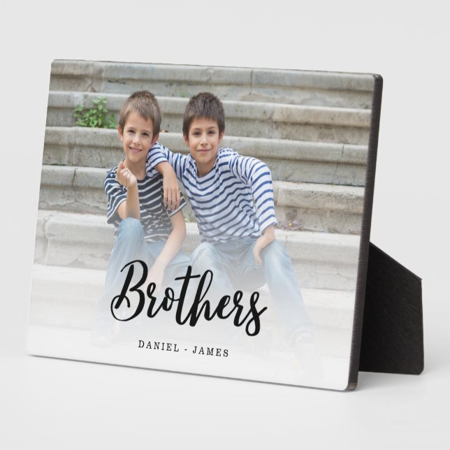 Gift For Brothers Photo Keepsake Plaque (Side)