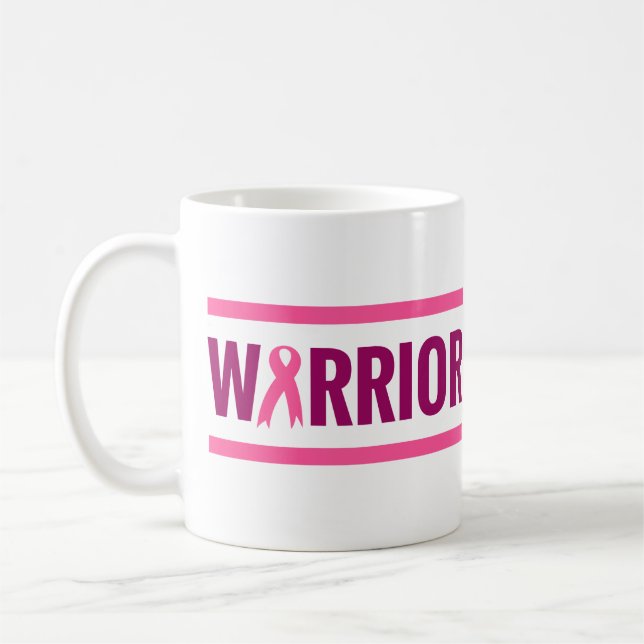 Gift for Cancer Survivor - Warrior Coffee Mug (Left)