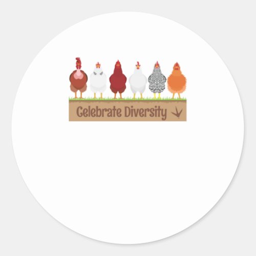 Gift for Chicken Lovers Farm Pet Celebrate Classic Round Sticker