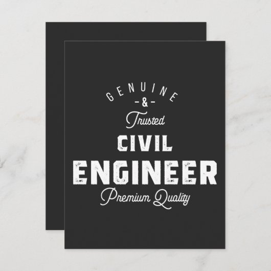 Gift for Civil Engineer (Front/Back)