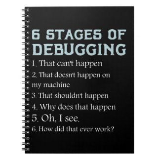 Gift for Coding Debug Computer Science programmer Notebook