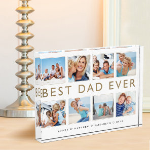Gift for Dad | Best Dad Ever Photo Collage