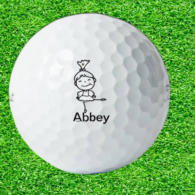   Gift for Dad Doodle stick people Golf Balls (Swing into Joy: Perfectly Doodled, Perfectly You!)