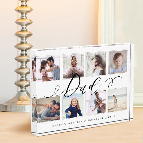 Gift for Dad  Family Photo Keepsake Collage