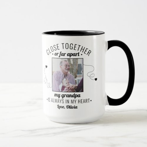 Gift for Dad Grandpa from Kids Photo Mug