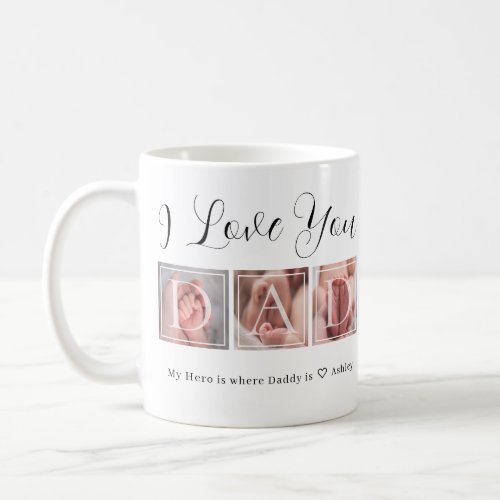 Gift for Dad Photo Collage Coffee Mug