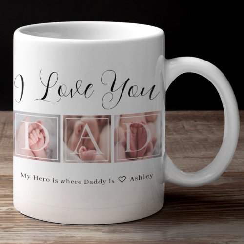 Gift for Dad Photo Collage Coffee Mug