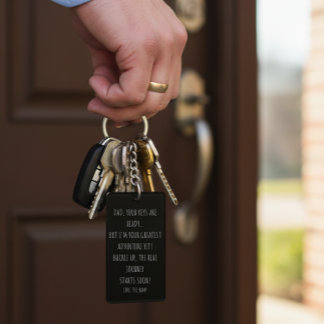 Gift for Dad-to-be Note from baby Custom Photo Keychain