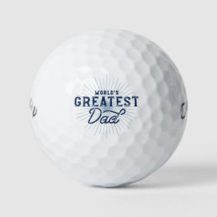 Gift For Dad World's Greatest Dad Father's Day Golf Balls