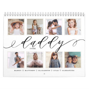 Gift for Daddy Family Memories Photo Calendar