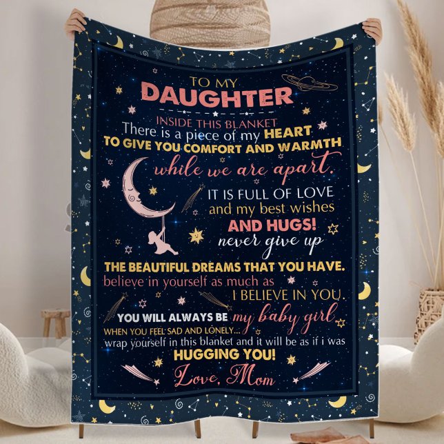  Gift for Daughter, For Birthday Fleece Blanket (Creator Uploaded)