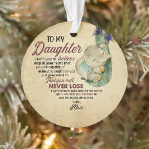 Gift for Daughter- From Mom Ornament