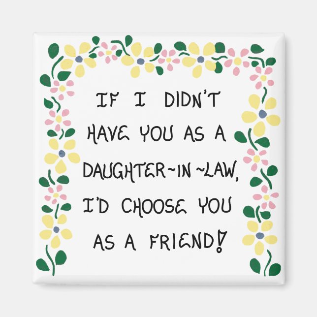 Gift for Daughter-in-Law - Quote Magnet (Front)