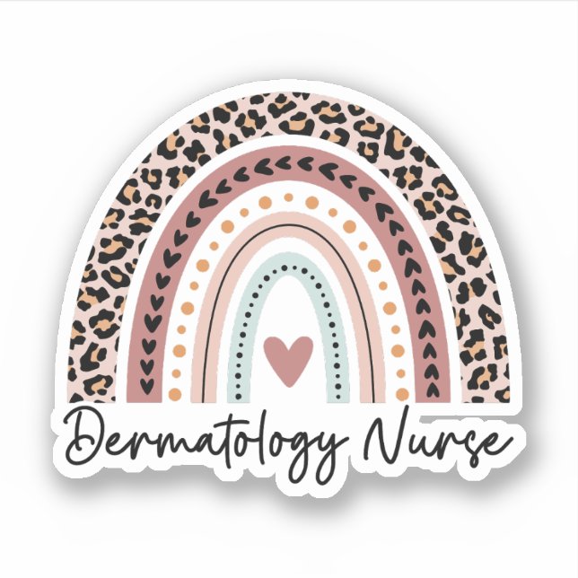 Gift For Dermatology Nurses, Dermatology Nursing Sticker (Front)
