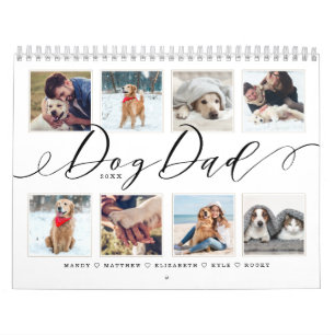 Gift for Dog Dad Family Memories Photo Calendar