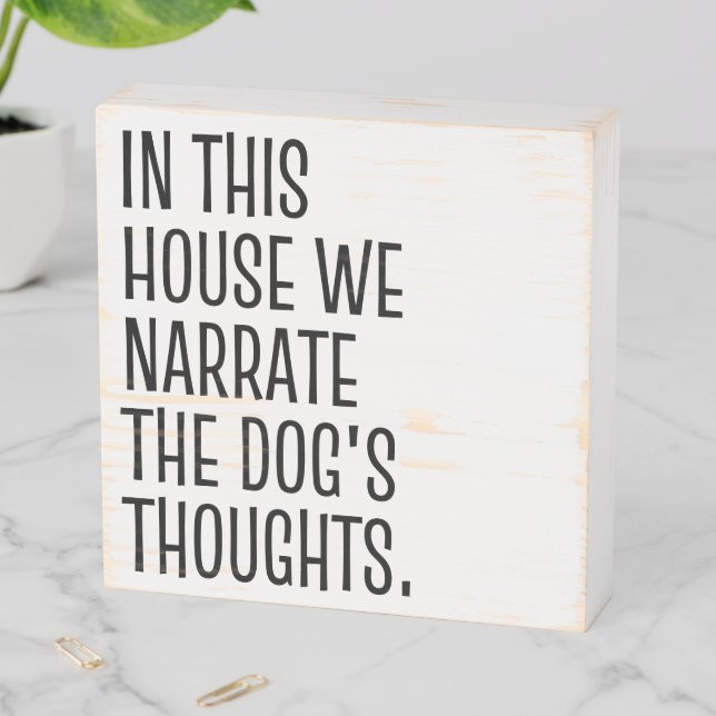 Gift for Dog Lovers and parents Wooden Box Sign (In Situ Horizontal)