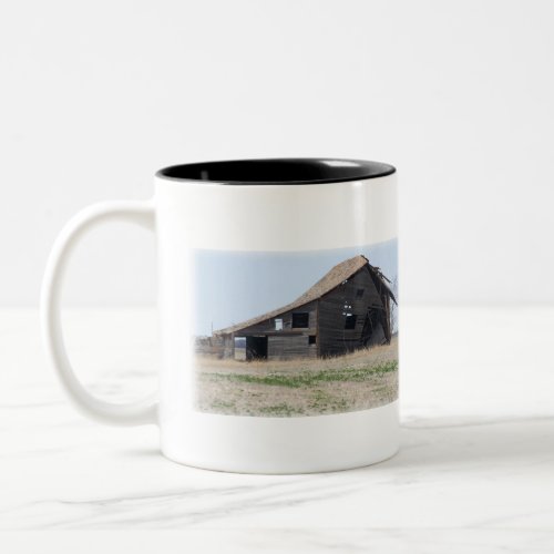 Gift For Farmer Vintage Barn Photo  Two_Tone Coffee Mug