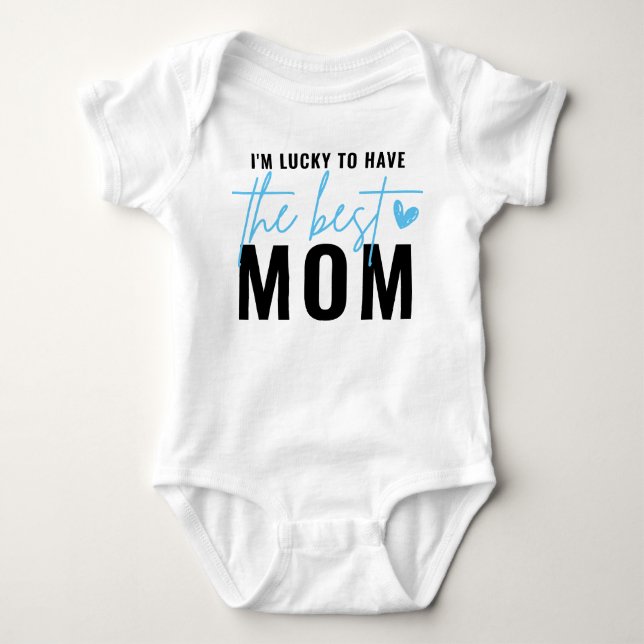 Gift For First Mother's Day New Mom Gift Baby Body Bodysuit (Front)