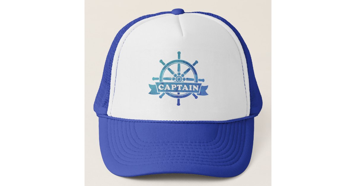 Gift for Fishing Boat Captain Hat | Zazzle