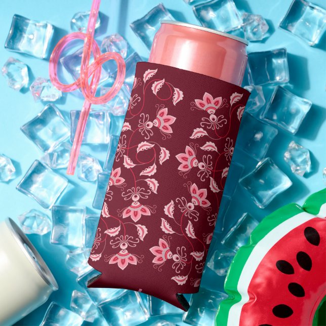 GIFT FOR GIRLFRIEND, WIFE, HUSBAND, BOYFRIEND, MOM SELTZER CAN COOLER (In Situ Summer)