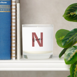 Gift for Girls – Personalized N with Name Naomi Scented Candle