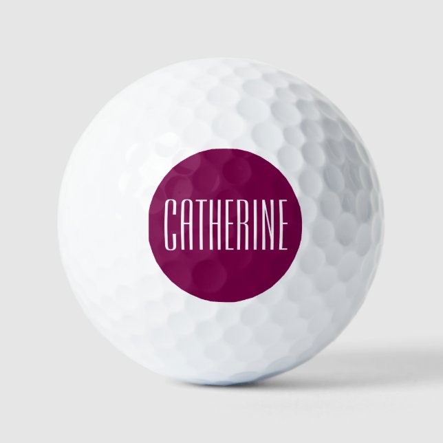 Gift for Golf Enthusiast, Personalized Golf Balls (Front)
