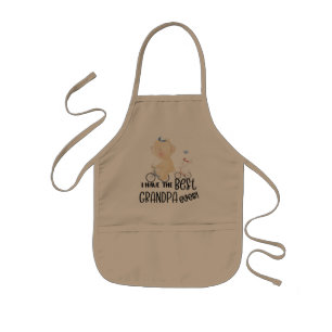 Gift for Grandchild Bear & Rabbit Best Grandpa Kids' Apron