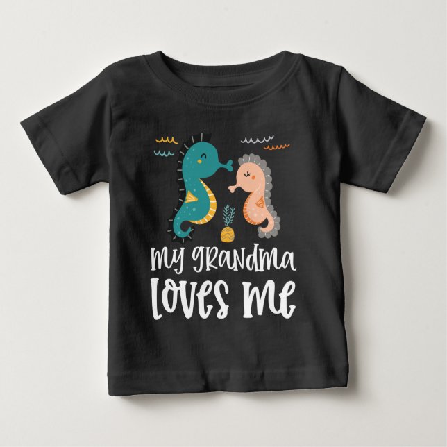 Gift for Grandchild - Seahorse  Baby T-Shirt (Front)