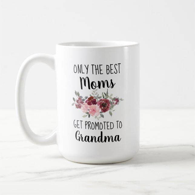 Gift For Grandma Add Photo Personalized Mug (Left)