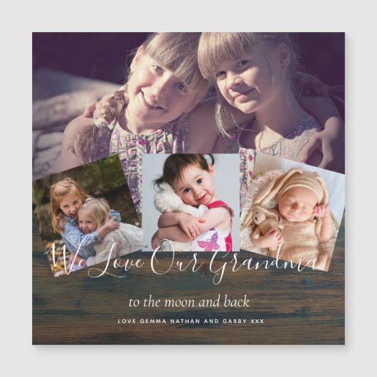 Gift For Grandma Grandpa Photo Collage Grandparent (Front)