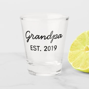 Gift For Grandpa Est. 2019 Whiskey Glasses For New by MoeWampum at Zazzle