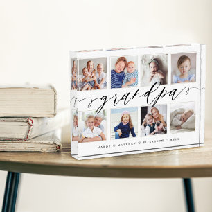 Gift for Grandpa Grandchildren Photo Collage