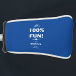 GIFT FOR GRANDPA Name Chic Script Classic Golf Head Cover<br><div class="desc">GIFT FOR GRANDPA personalized gift giver's name chic script classic putter cover. Click Personalize this template to customize the gift giver's name, and you can change grandpa's name to any pet name you have for your grandfather, quickly and easily. 100% FUN GIFT FOR GRANDPA, is part of the Gifts For...</div>