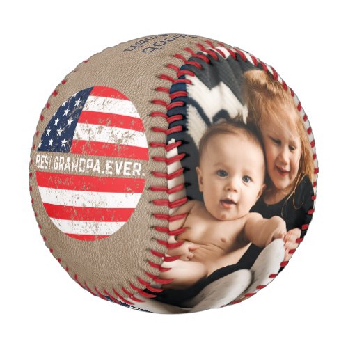 Gift For Grandpa Photo Keepsake Baseball