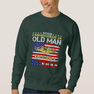 Gift For Grandpa   Who Loves army T-Shirt   Father Sweatshirt