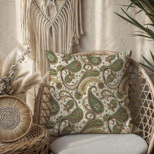 Gift for Grandparents Boho Paisley Pillow Style