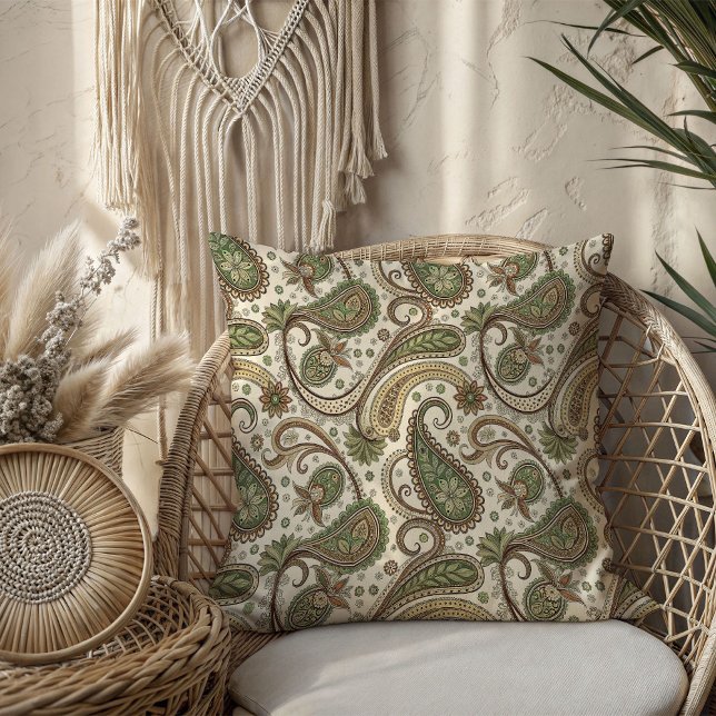 Gift for Grandparents Boho Paisley Pillow Style (Gift for Grandparents Boho Paisley Pillow Style)
