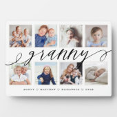 Gift for Granny | Grandchildren Photo Collage Plaque (Front)