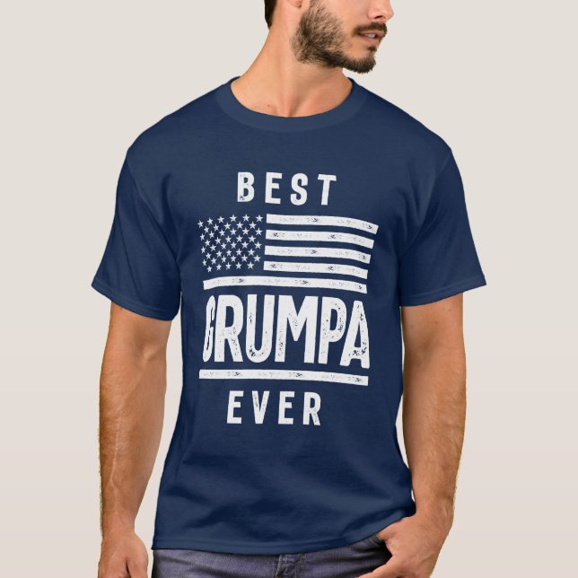 Gift for Grumpa | Best Grumpa Ever T-Shirt (Front)