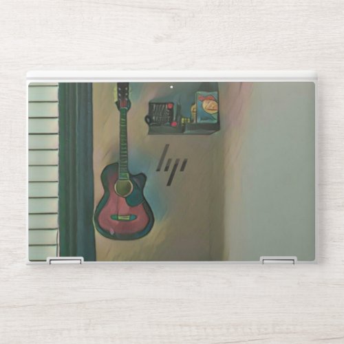 Gift for guitar player HP laptop skin