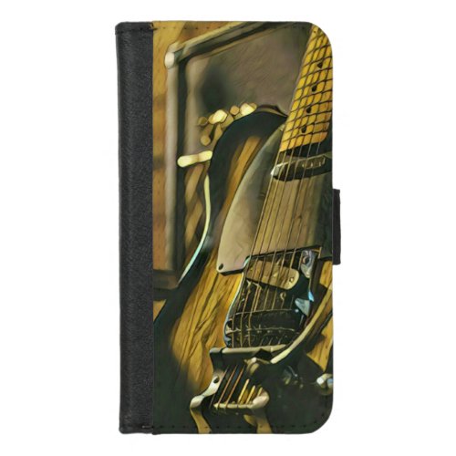 Gift for guitarist boyfriend iPhone 87 wallet case