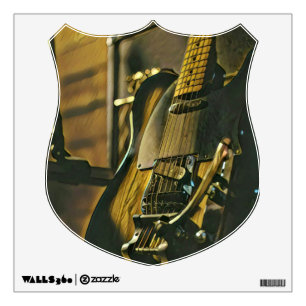 Gift for guitarist boyfriend wall decal