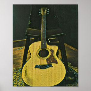Gift for guitarist friend poster