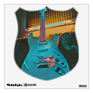 Gift for guitarist husband wall decal