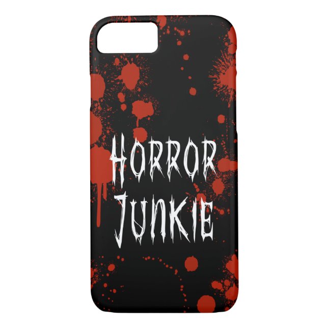 Gift for Horror Movie Lover Blood Splatter Gore Case-Mate iPhone Case (Back)