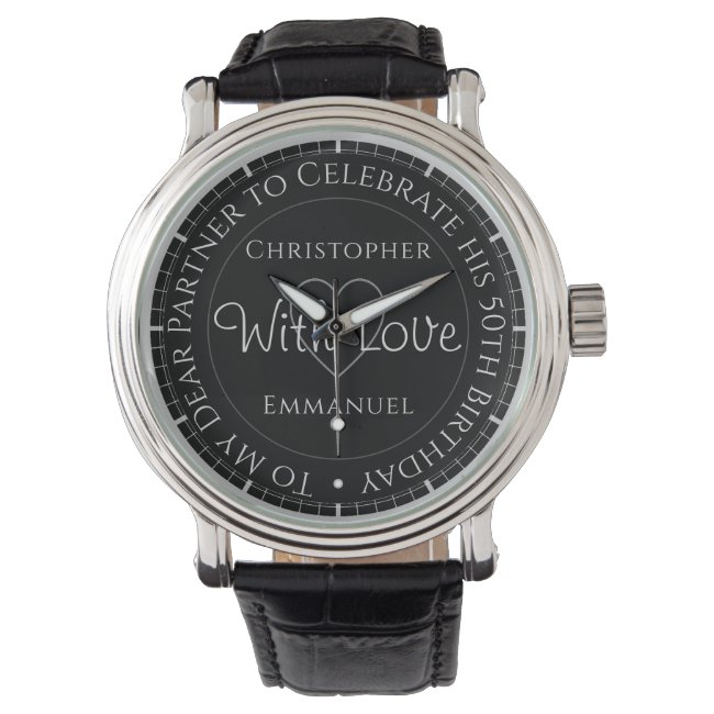 Gift for Husband. 10th Wedding Anniversary Watch