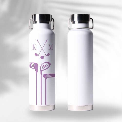 Gift For Husband Golf Club Personalized Simple     Water Bottle