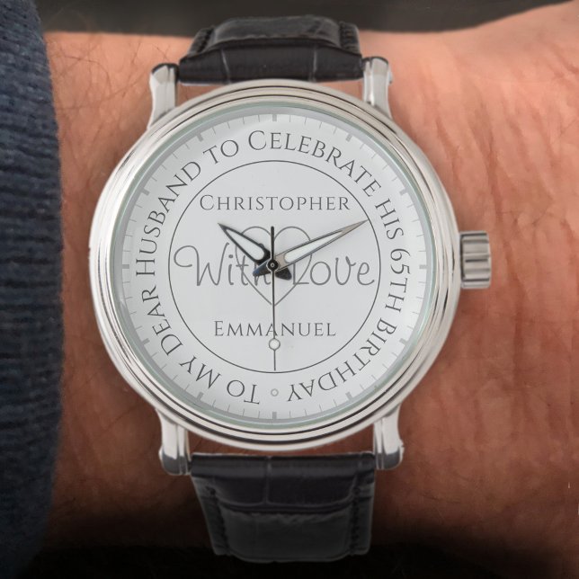 Gift for Husband on his 65th Birthday Watch (Creator Uploaded)