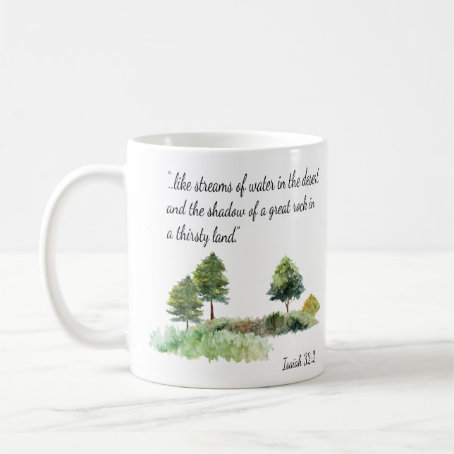 Gift for JW elders personalized name  isaiah 32:2 Coffee Mug (Left)